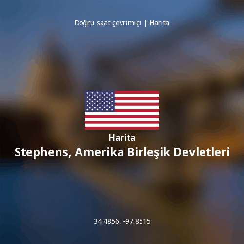 Stephens, Amerika Birleşik Devletleri haritası