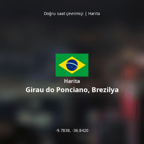 Girau do Ponciano, Brezilya haritası