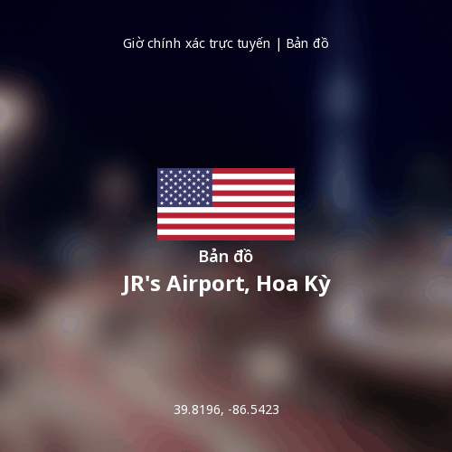 Bản đồ JR's Airport, Hoa Kỳ
