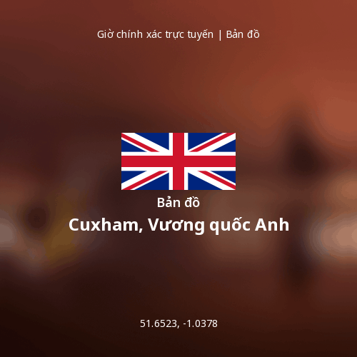 Bản đồ Cuxham, Vương quốc Anh