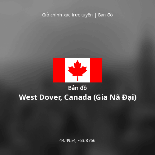 Bản đồ West Dover, Canada (Gia Nã Đại)