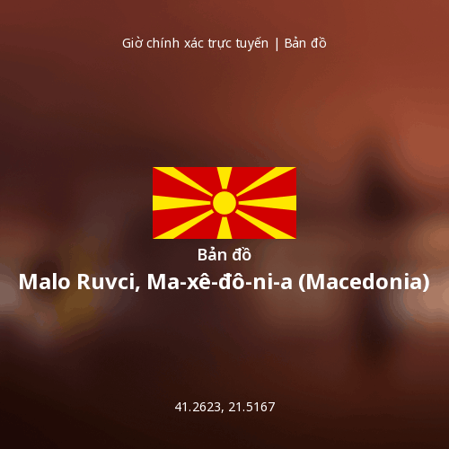 Bản đồ Malo Ruvci, Ma-xê-đô-ni-a (Macedonia)