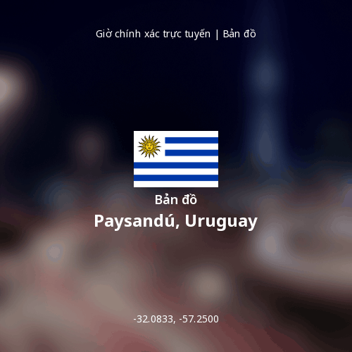Bản đồ Paysandú, Uruguay