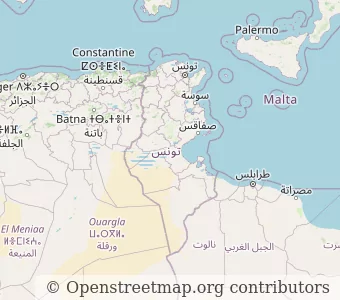 Страна Тунис миникарта