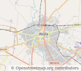 Город Акола миникарта