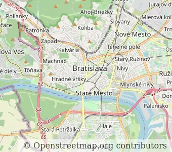 Город Братислава миникарта