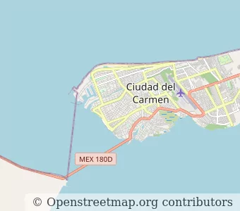 City Ciudad del Carmen minimap