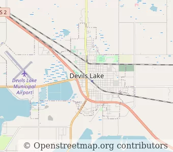 City Devils Lake minimap