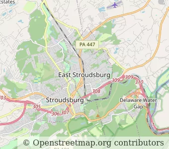 City East Stroudsburg minimap