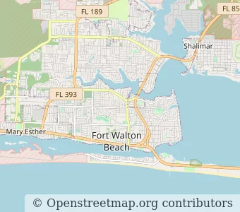 City Fort Walton Beach minimap