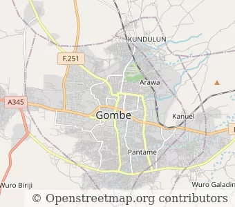 Город Гомбе миникарта