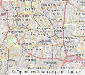 Город Джакарта миникарта