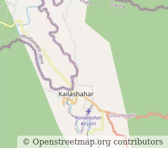 City Kailashahar minimap