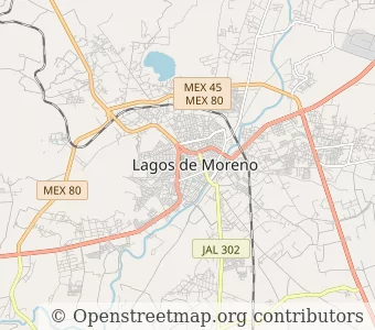 Город Лагос де Морено миникарта