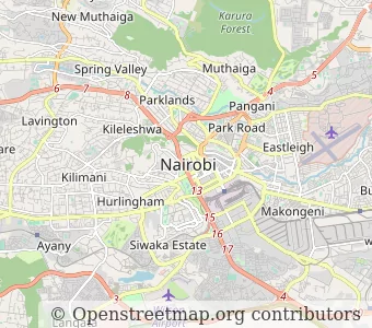 Город Найроби миникарта