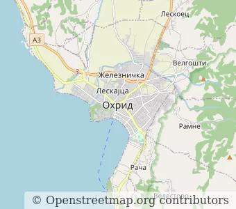 Город Охрид миникарта
