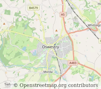 City Oswestry minimap