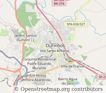 City Ourinhos minimap