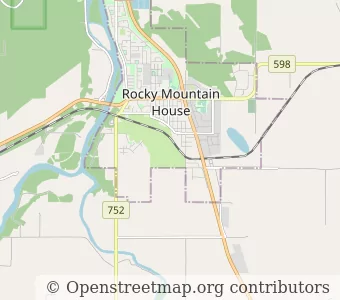 City Rocky Mountain House minimap