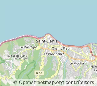City Saint-Denis (Reunion) minimap