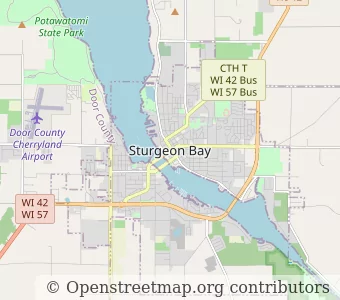 City Sturgeon Bay minimap