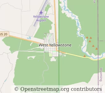 City West Yellowstone minimap