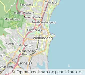 City Wollongong minimap