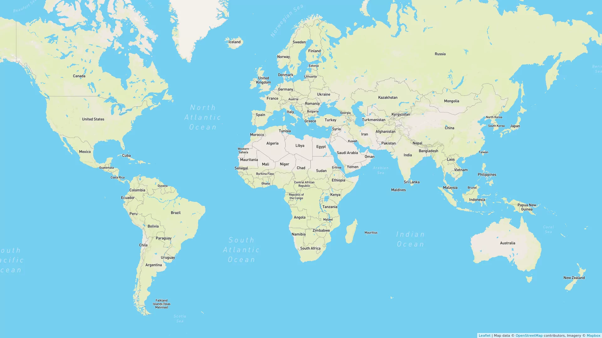 Карта мира онлайн