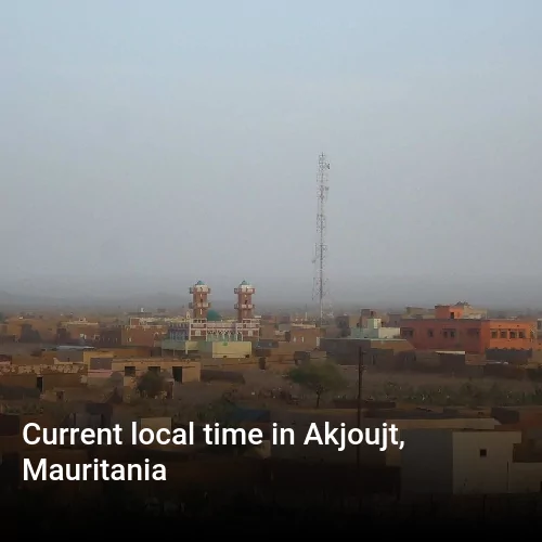 Current local time in Akjoujt, Mauritania