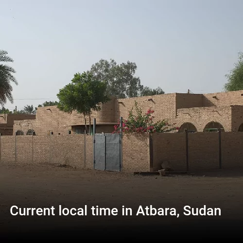 Current local time in Atbara, Sudan