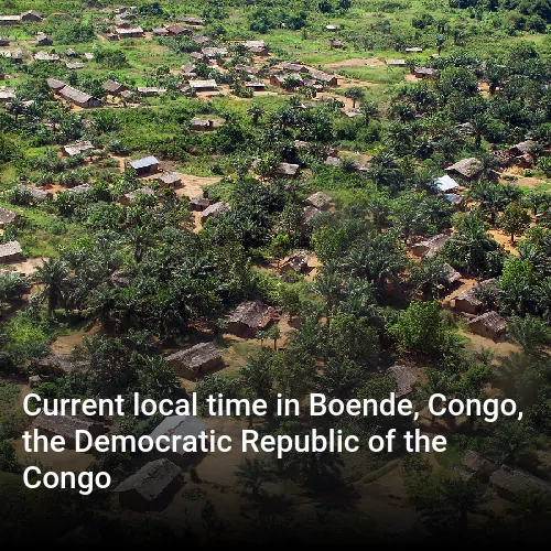 Current local time in Boende, Congo, the Democratic Republic of the Congo