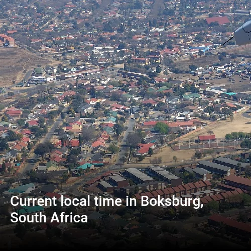 Current local time in Boksburg, South Africa