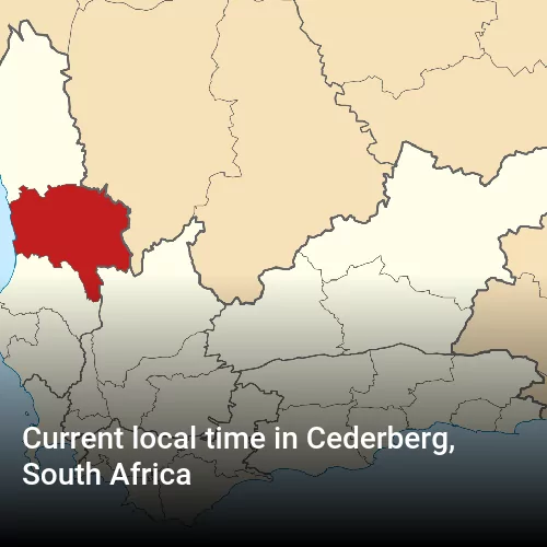 Current local time in Cederberg, South Africa