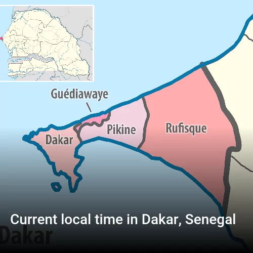 Current local time in Dakar, Senegal