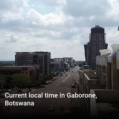 Current local time in Gaborone, Botswana