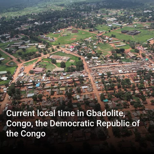 Current local time in Gbadolite, Congo, the Democratic Republic of the Congo