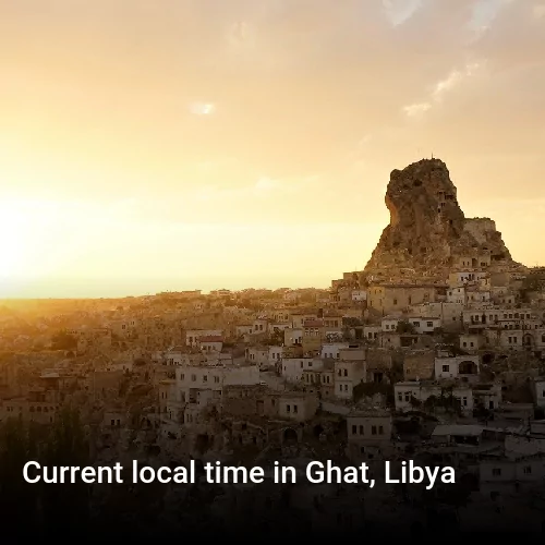 Current local time in Ghat, Libya