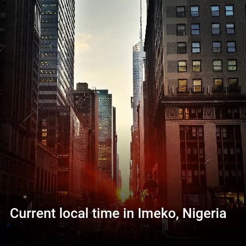 Current local time in Imeko, Nigeria