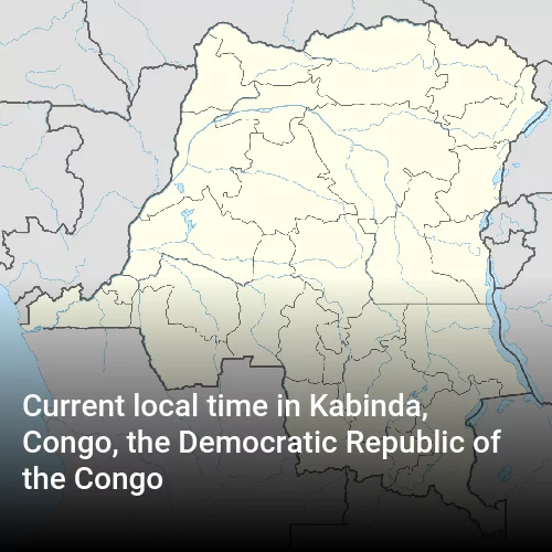 Current local time in Kabinda, Congo, the Democratic Republic of the Congo