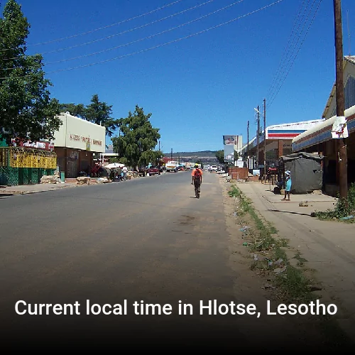Current local time in Hlotse, Lesotho