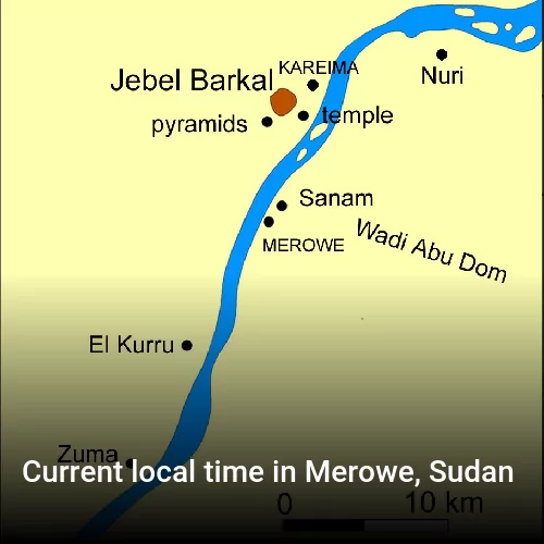 Current local time in Merowe, Sudan