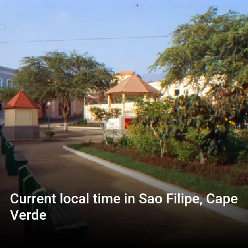 Current local time in Sao Filipe, Cape Verde