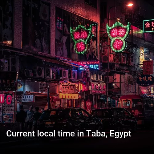 Current local time in Taba, Egypt
