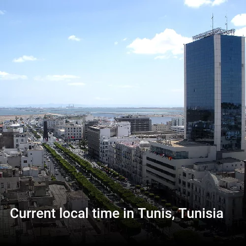 Current local time in Tunis, Tunisia