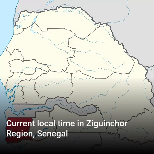 Current local time in Ziguinchor Region, Senegal