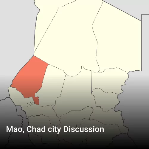 Mao, Chad city Discussion