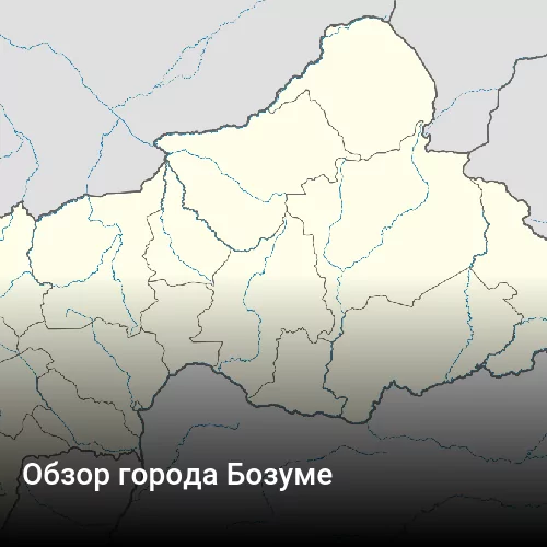 Обзор города Бозуме