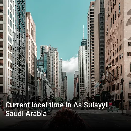 Current local time in As Sulayyil, Saudi Arabia