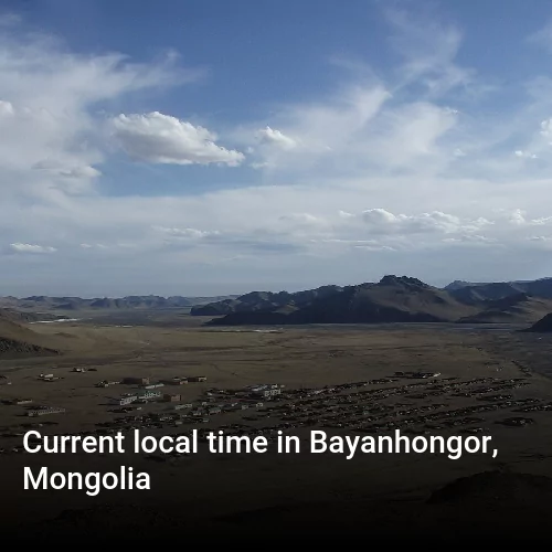 Current local time in Bayanhongor, Mongolia