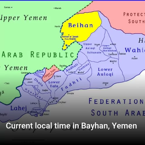 Current local time in Bayhan, Yemen